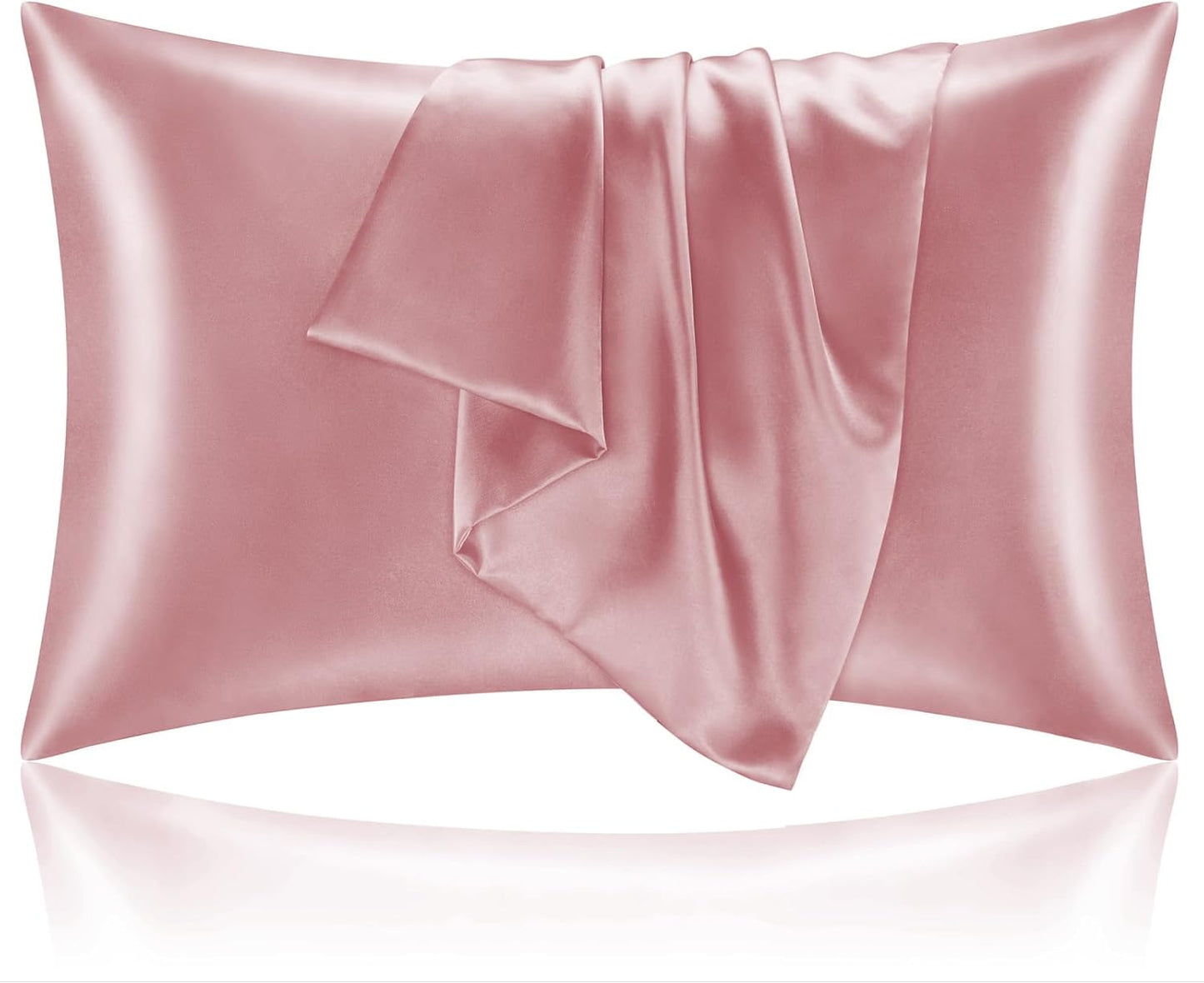 Powder Pink Silk Pillowcase