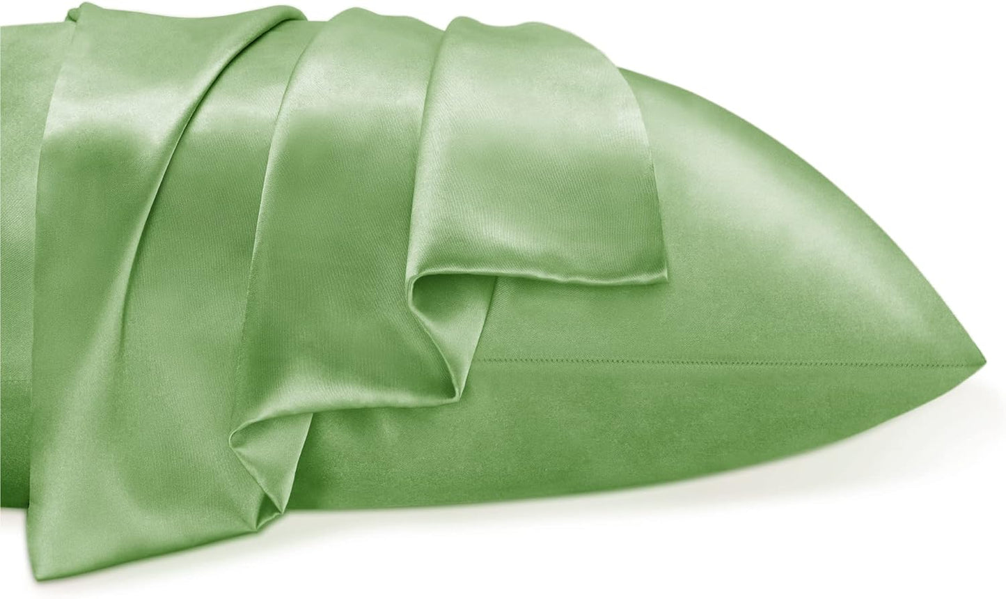 Forest Green Silk Pillowcase