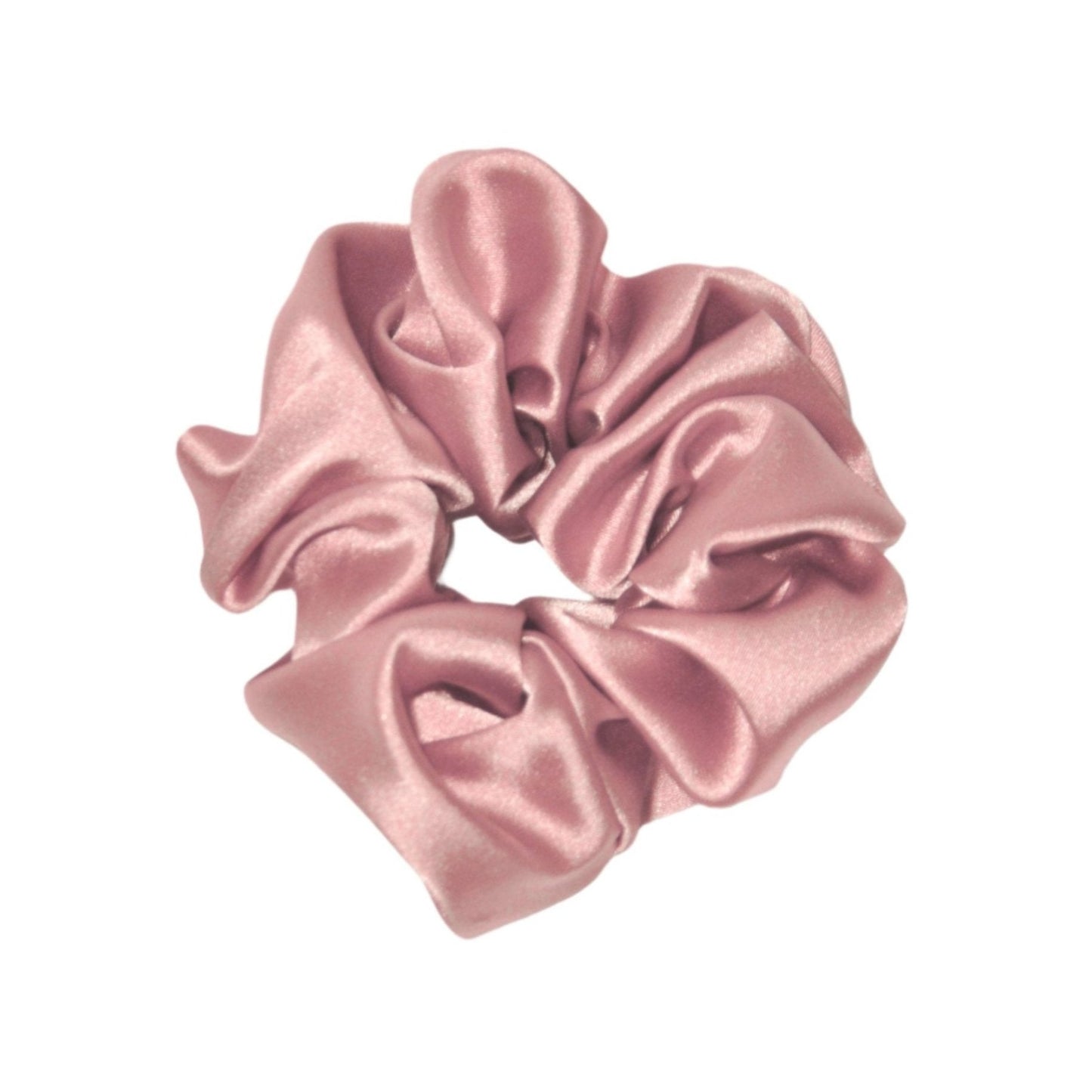 Powder Pink Silk Scrunchie