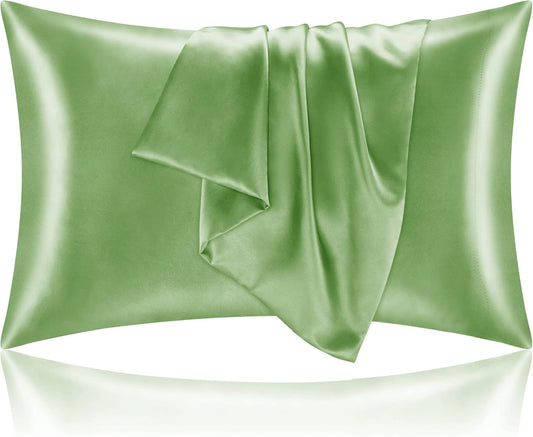 Forest Green Silk Pillowcase