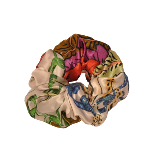 Palm Voyage Silk Scrunchie