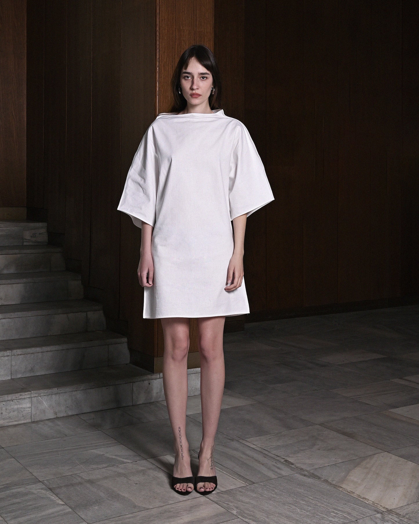 White Cotton Dress