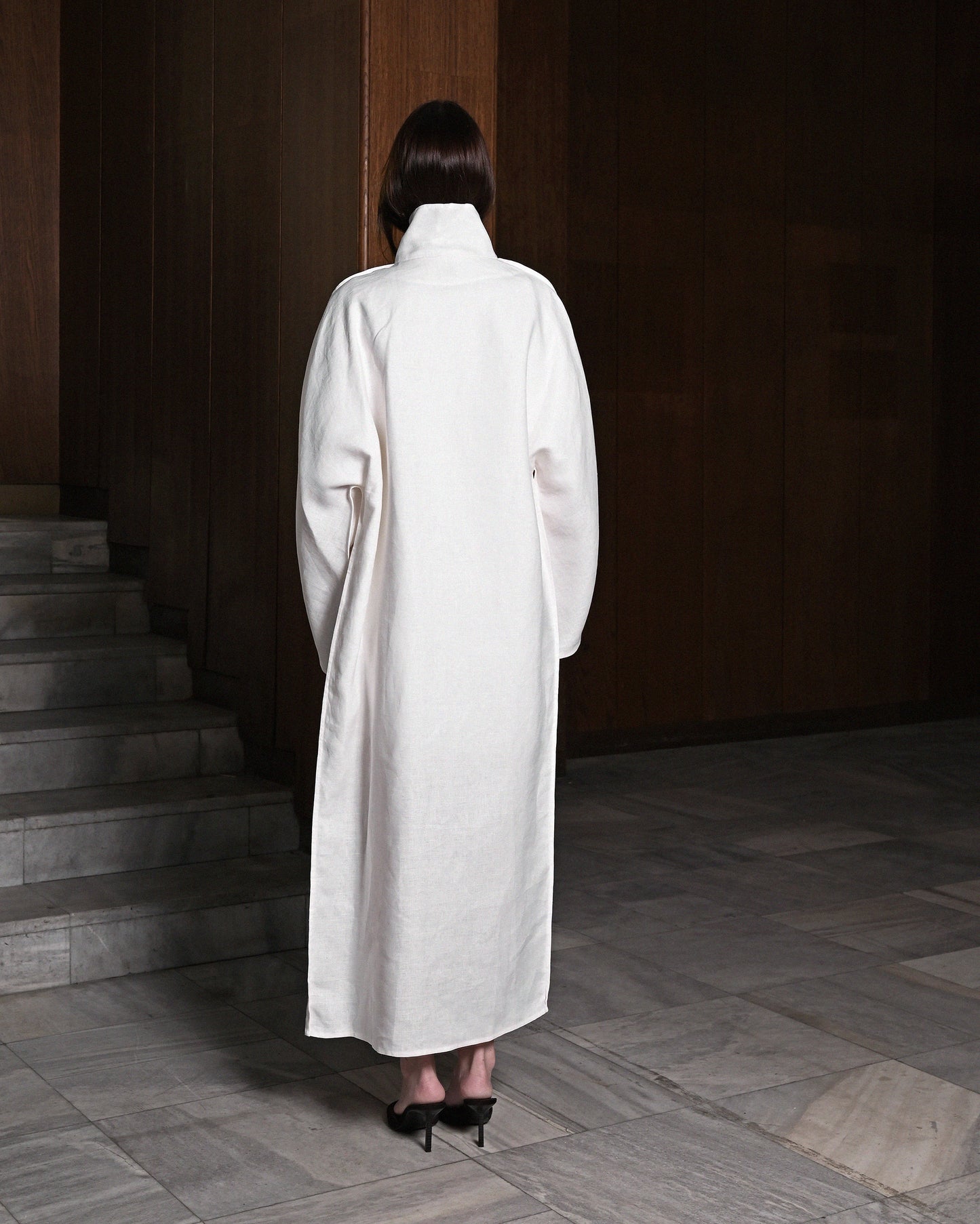 White Linen Coat