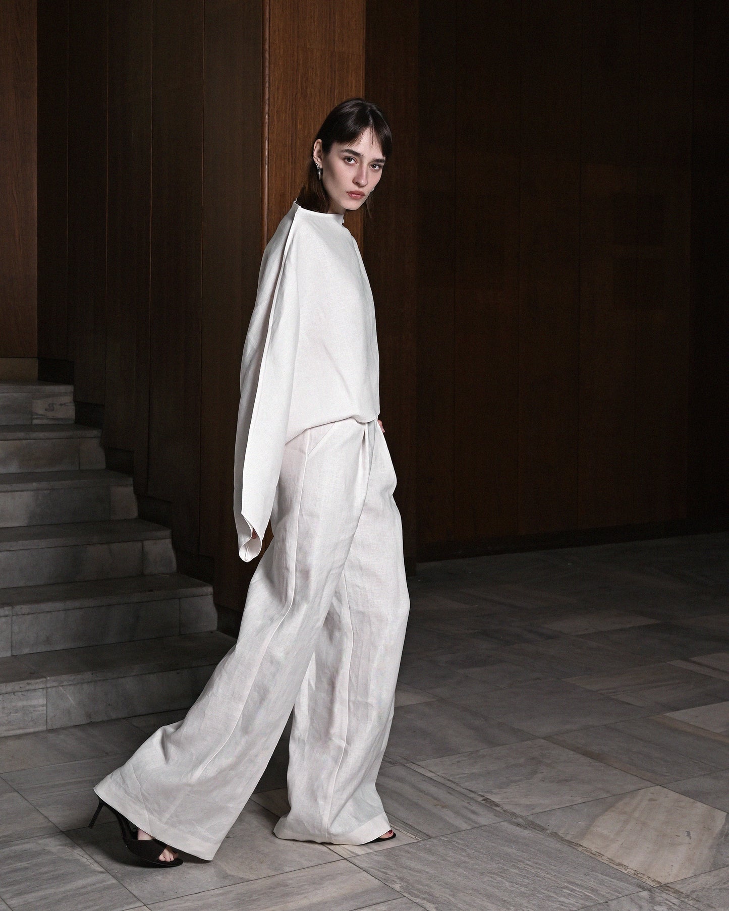 White Linen Trousers