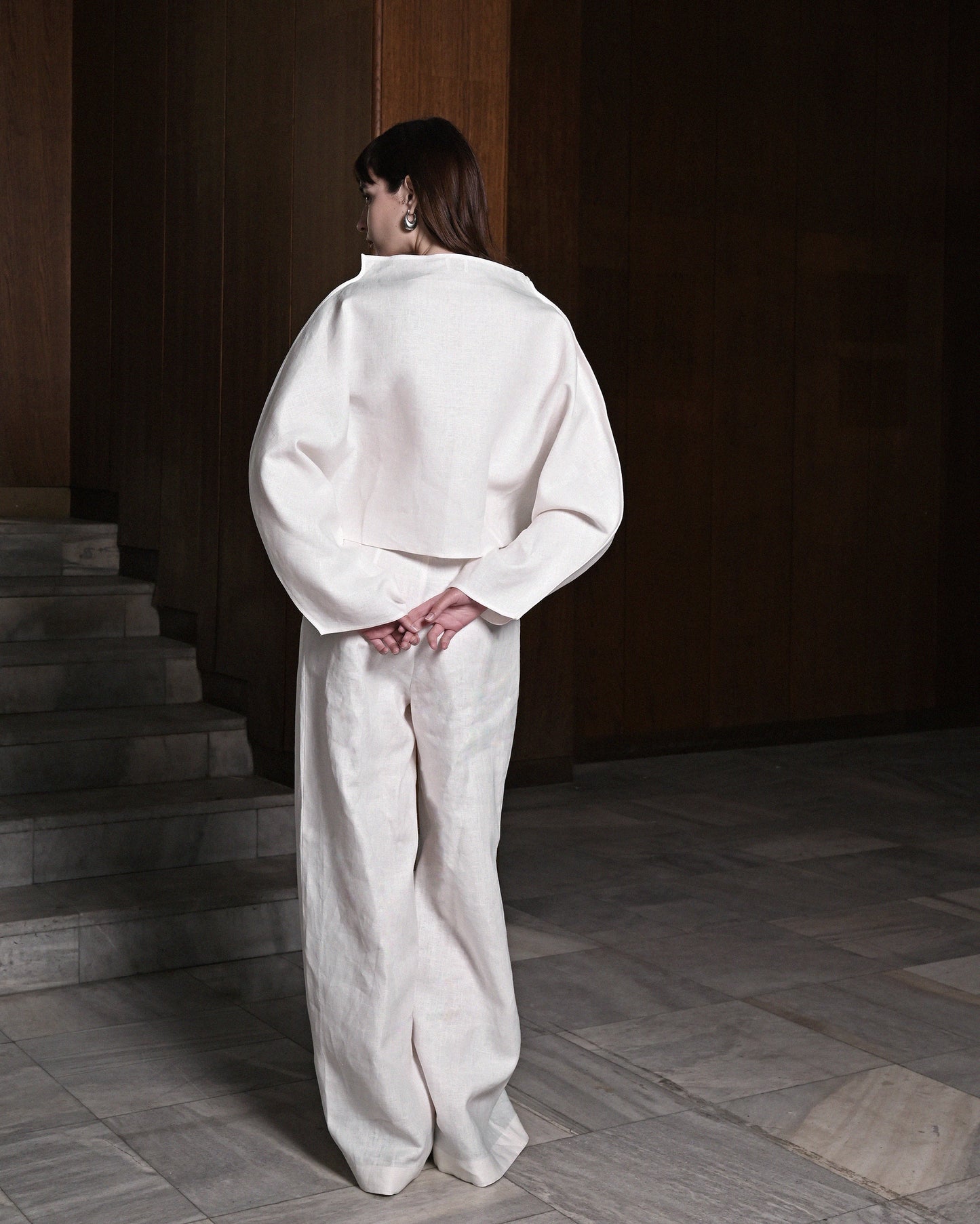 White Linen Blouse