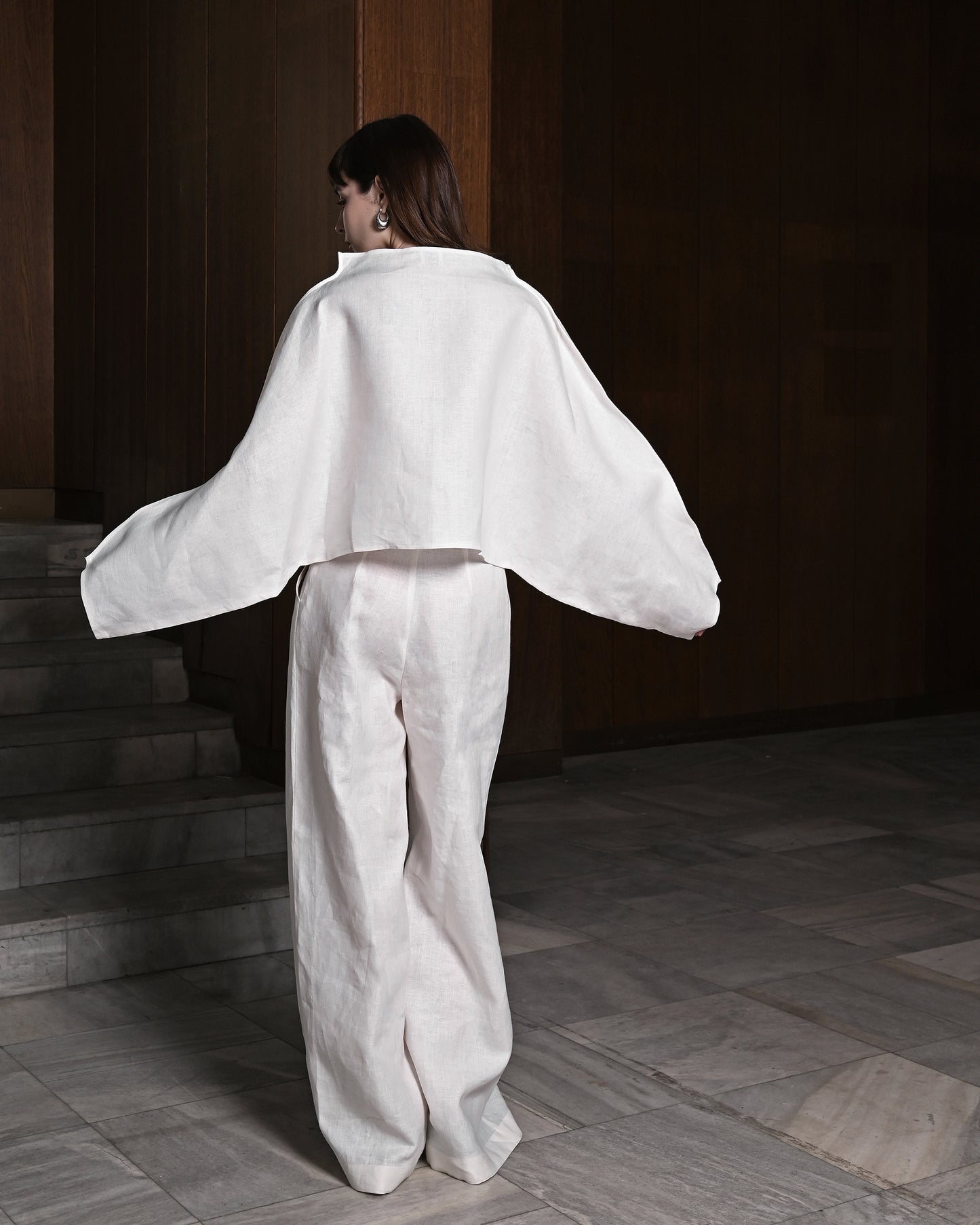 White Linen Blouse
