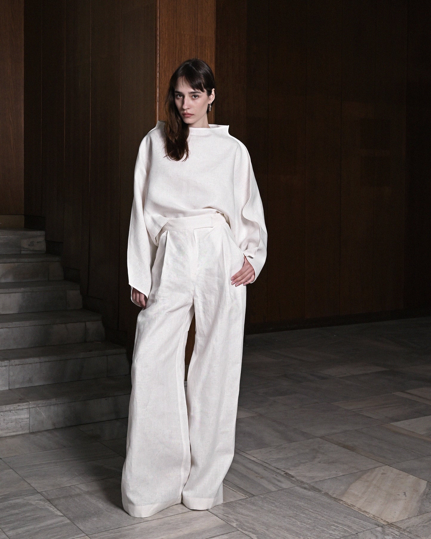 White Linen Trousers
