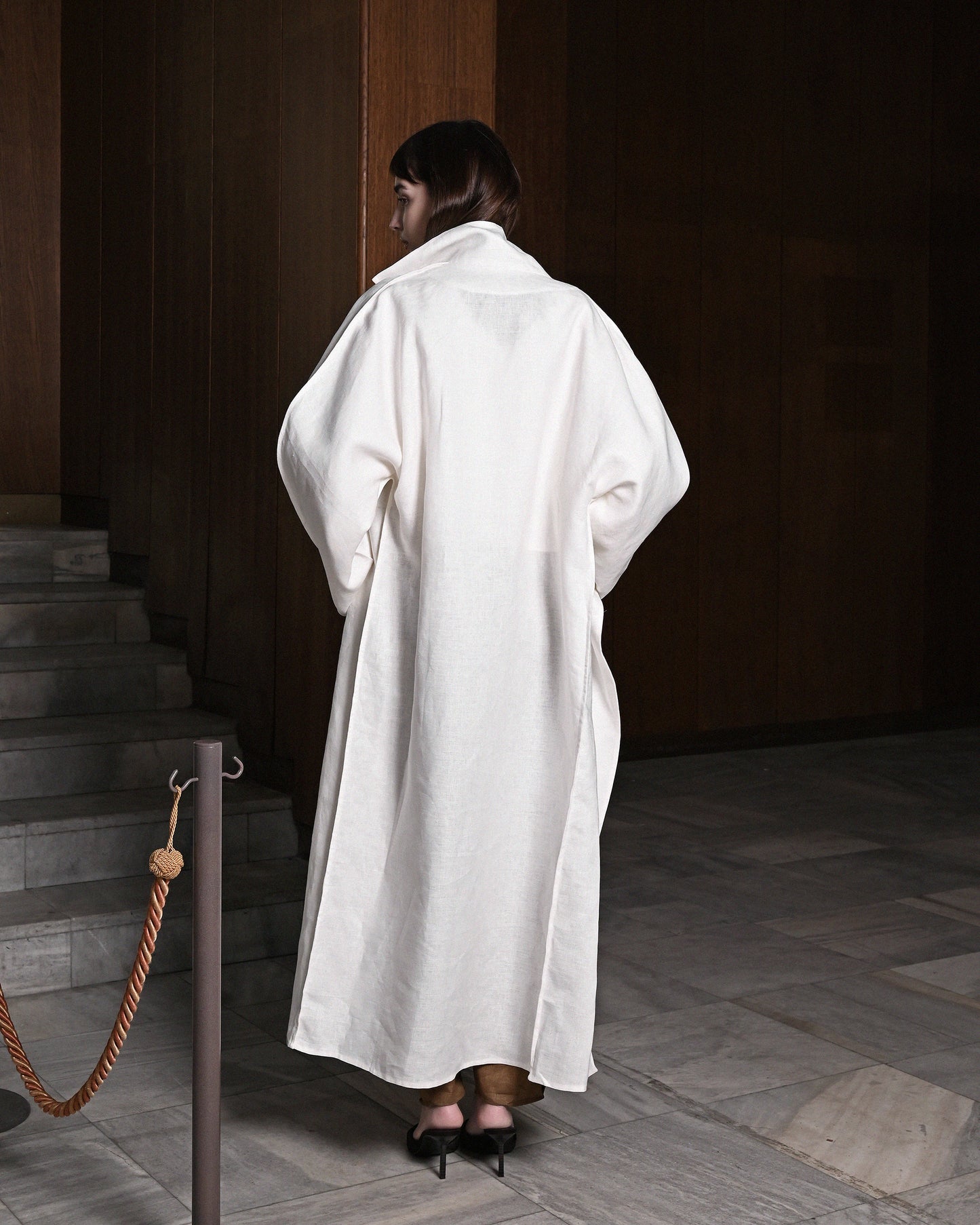 White Linen Coat