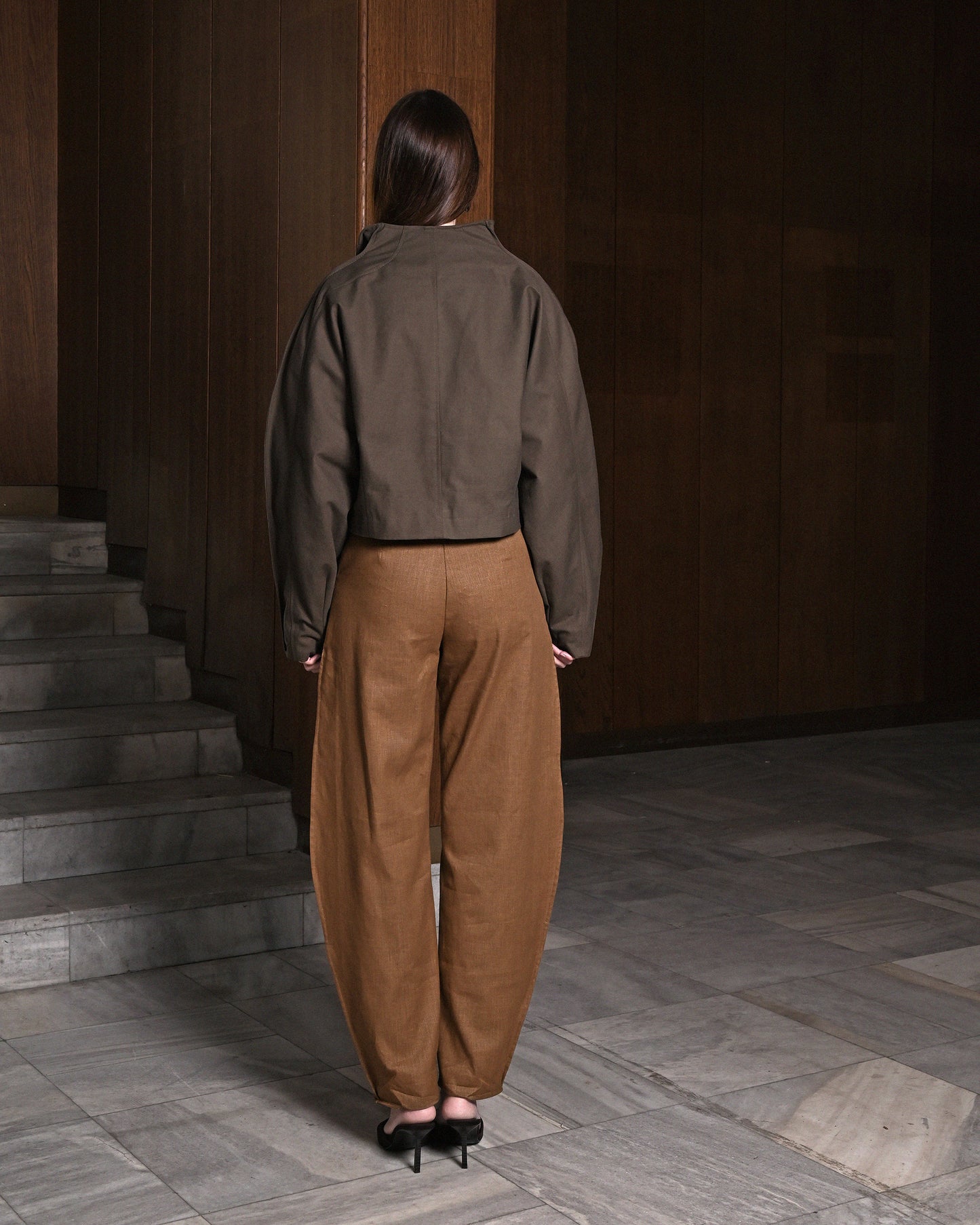 Brown Linen Trousers