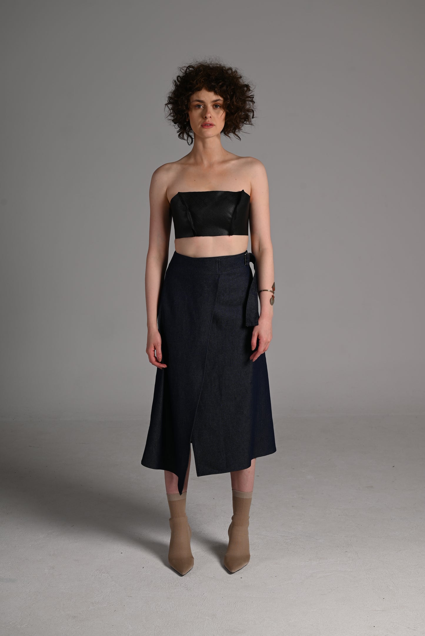 The Asymmetric Denim Skirt