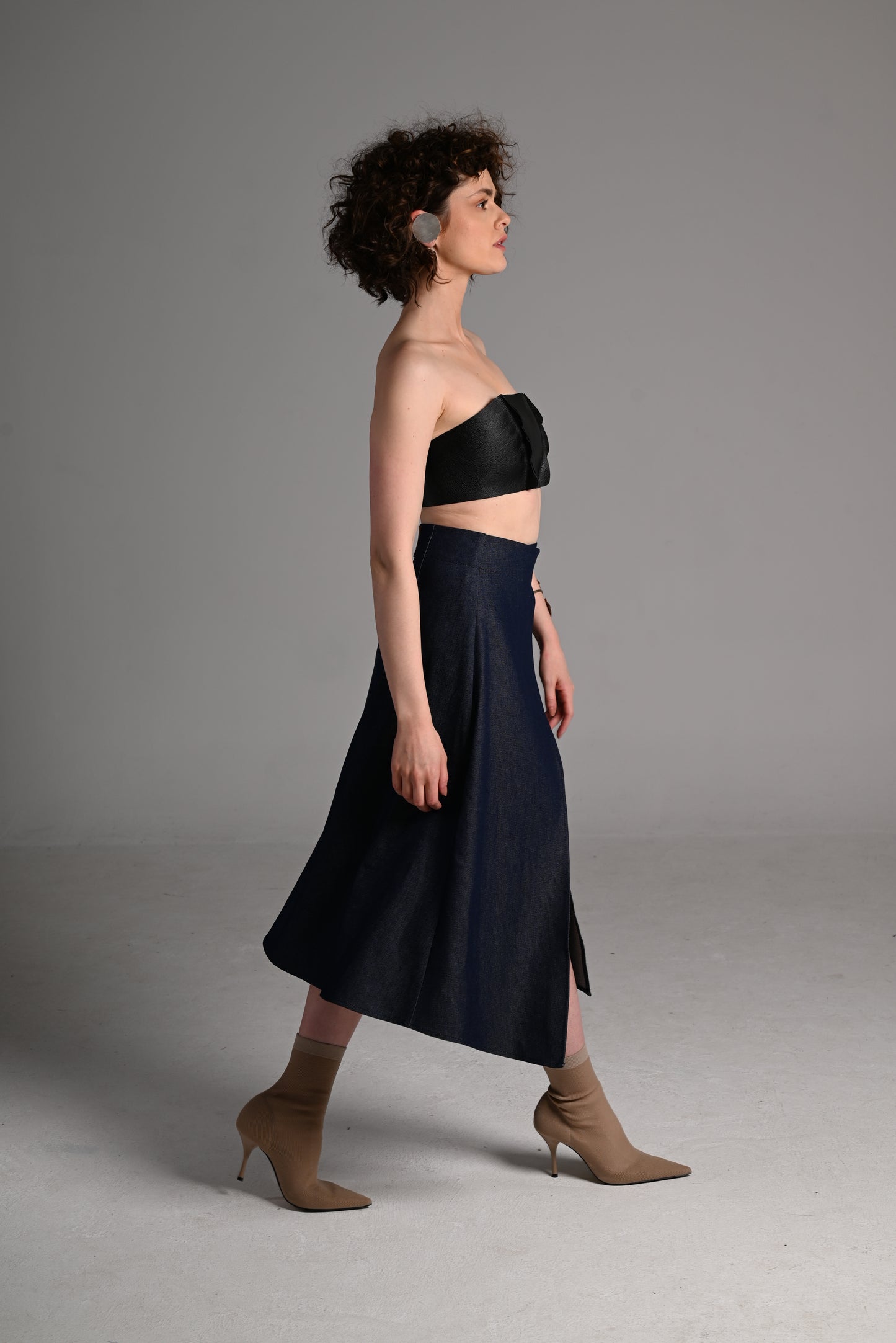 The Asymmetric Denim Skirt