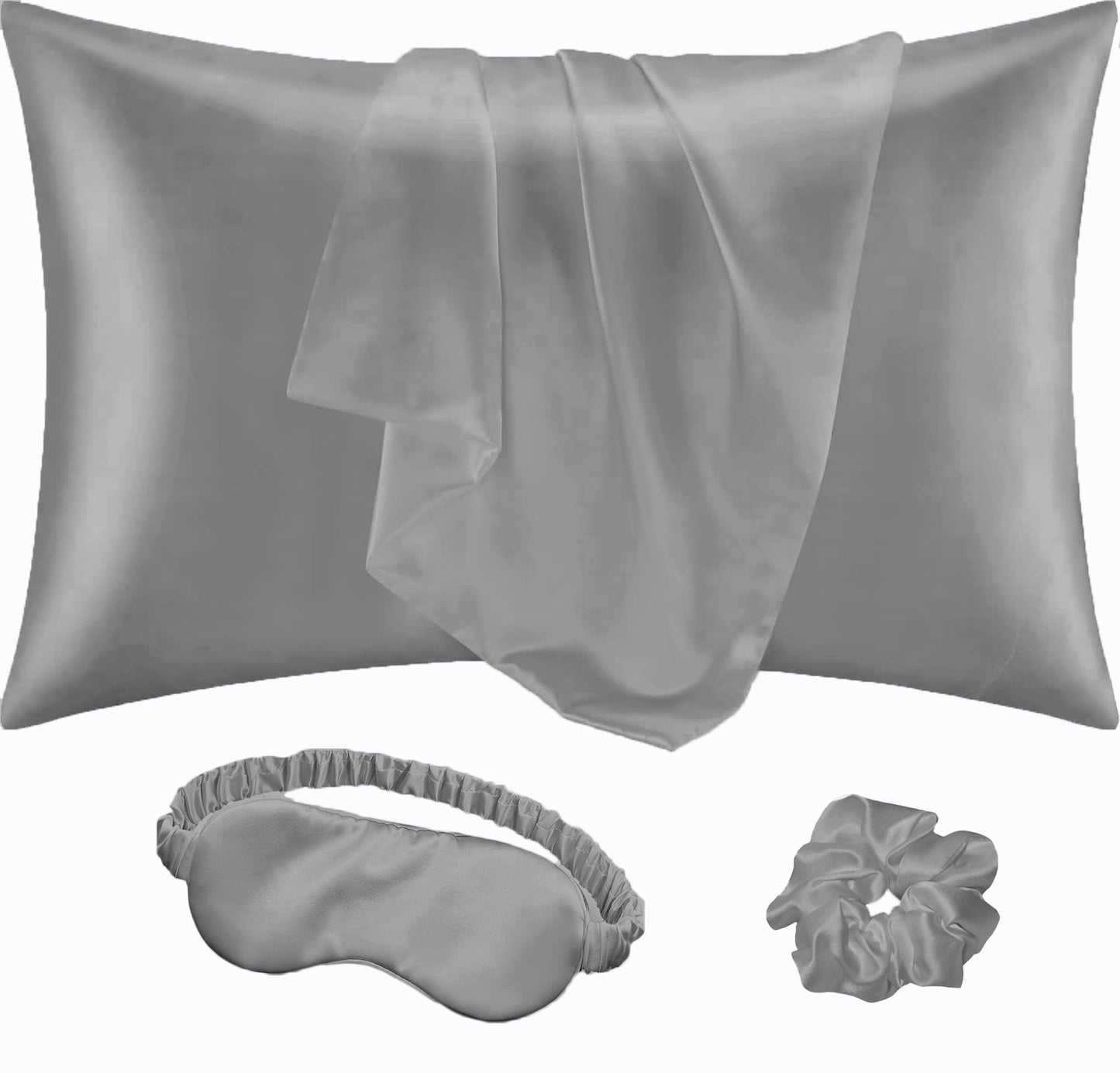 Moonstone Grey Silk Slumber Bundle