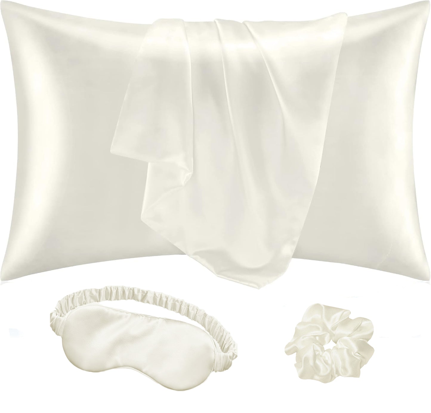 Pearl White Silk Slumber Bundle